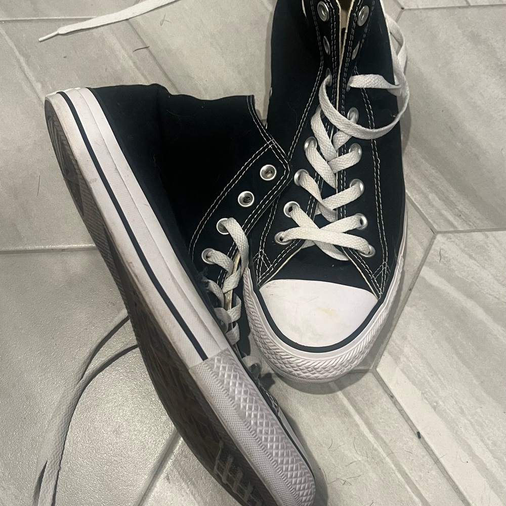 Classic Black High-Top Sneakers
